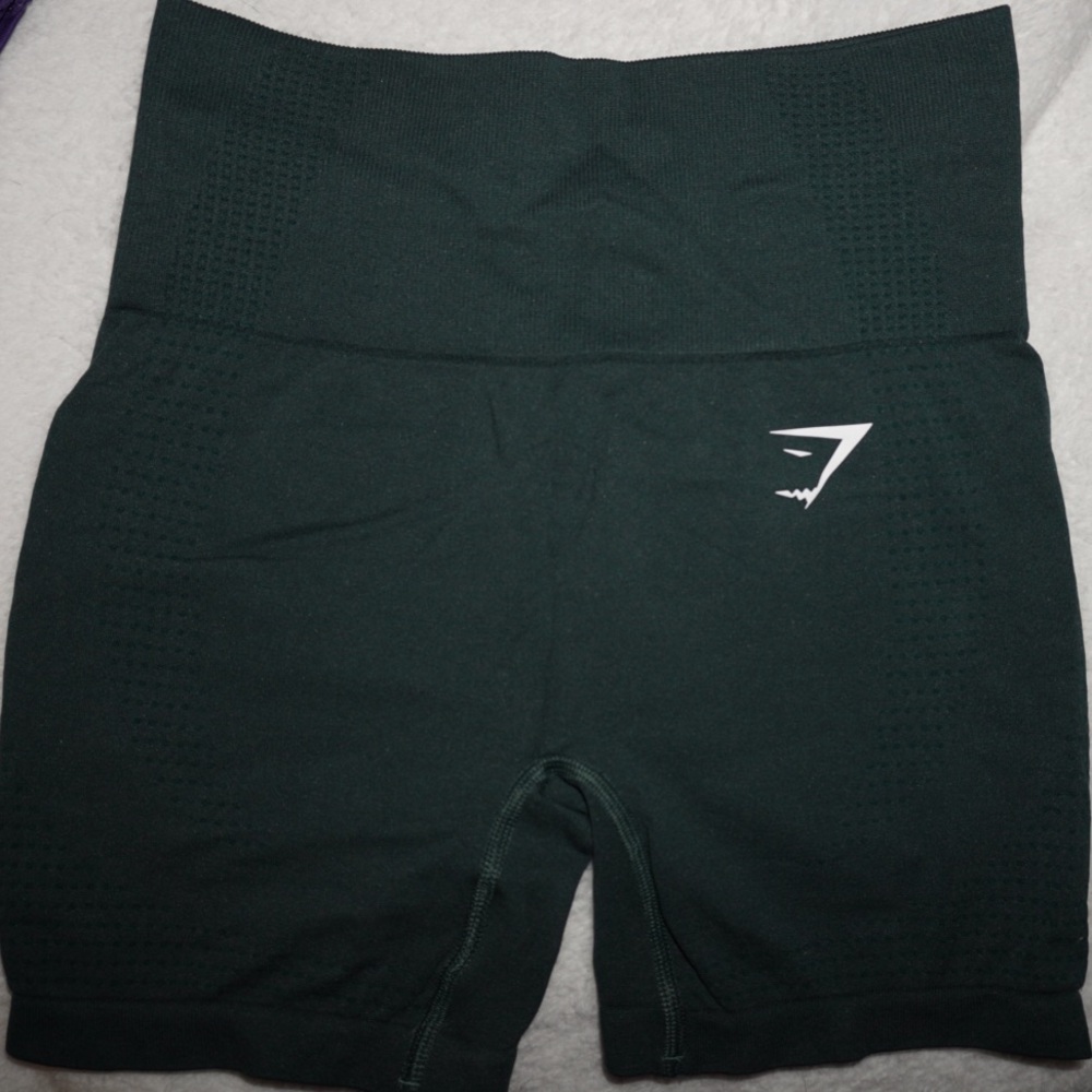 Gymshark Women's Dark Green Athletic Shorts